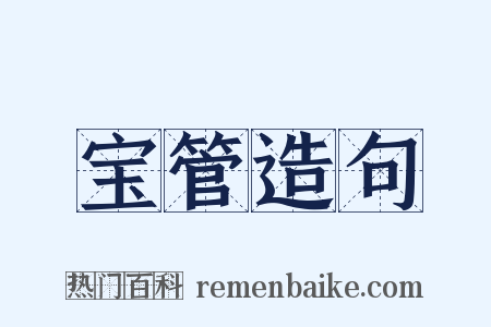 宝管造句是什么意思的图片